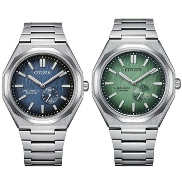 CITIZEN 星辰 Zenshin 新鈦度 限量 復古小秒盤超級鈦機械錶 NK5020-58M/NK5020-58X