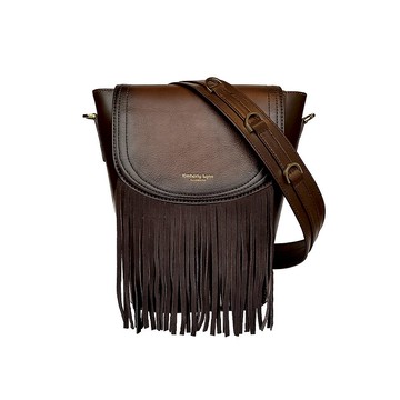 百變換蓋真皮水桶包 - 狂野西部