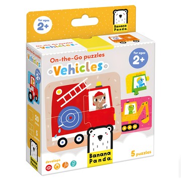 Banana Panda 旅行學習拼圖 交通工具 適合2歲以上兒童  1盒  20pieces