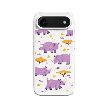 iPhone Air SolidX 白 - RHINOSHIELD X Taipei Zoo - 白犀牛：插畫