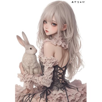 【3 月新品 2】07-095-0182 人物貼紙 動物與甜美蕾絲