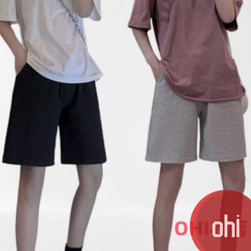 【ohi】【M-5XL大尺碼】五分短褲女外穿休閒直筒顯瘦韓版闊腿運動女短褲居家休閒褲