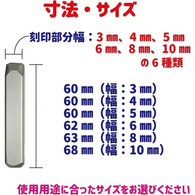 Lanx. 3mm 刻印セット 打刻印 ポンチ アルファベット 数字 英字 レザー