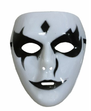 鬼步舞白色面具，萬聖節/派對/道具/cosplay/表演/戰士/藝妓/尾牙/搞怪/骷髏/頭套/妖怪/死神/化妝舞會，X射線【W430213】