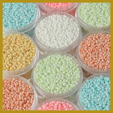 （10g約100顆裝）馬卡龍彩色米珠散珠 水滴珠子 diy手工材料 手鏈項鏈飾品配件 串珠 串珠材料 串珠材料包 珠珠材