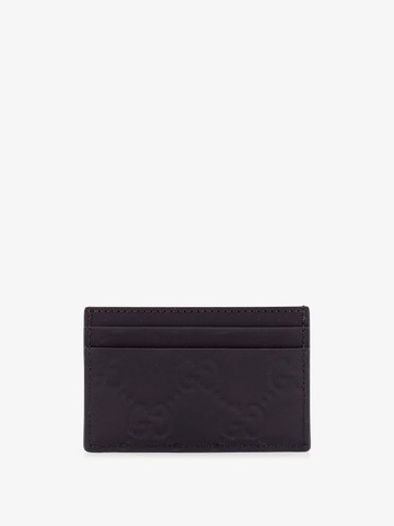 Rubber card holder with gg motif - GUCCI - gender_Man