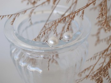 聖誕禮物【耳環】925 純銀 珍珠耳環 基本款