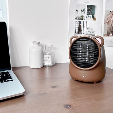 桌面暖風機-小熊 ｜聖誕禮物 交換禮物 生日禮物 冬季暖物 桌上型暖氣 辦公室小物 棕