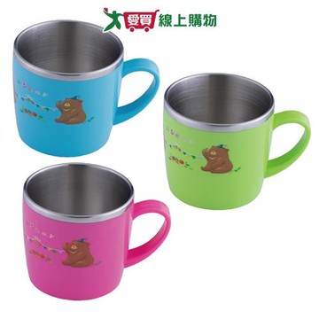 王樣 #304不鏽鋼水果熊兒童杯 240ml 水杯 杯子 漱口杯 喝水杯 兒童杯【愛買】