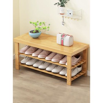 鞋架簡易多層家用門口可坐穿換鞋凳防塵鞋柜經濟型收納竹架子特價