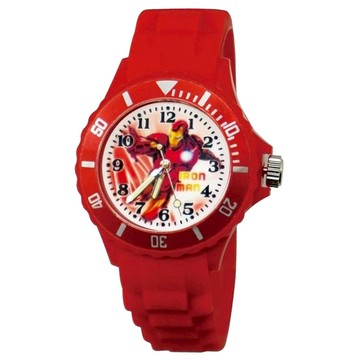 MARVEL 漫威 U5系列 兒童款 漫威 蜘蛛人/美國隊長/鋼鐵人卡通手錶 台灣製  鋼鐵人 紅色  錶帶:23cm