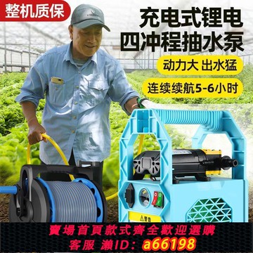 【台灣公司 可開發票】充電式抽水泵菜地澆水機淋澆菜神器農用澆地家用鋰電抽水機灌溉機