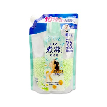 P&G 日本Lenor煮沸般超消臭衣物香香豆補充包-室內消臭1410ml/水藍袋(除臭芳香顆粒)