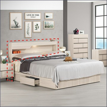 3.5 / 5 / 6尺床頭片 雙人加大 床頭背板 床片 【149B12991】Leader傢居館149-A367