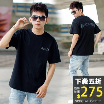 【NB1451J】彩色反光RTNIO歌德文字短TEE(GB805)
