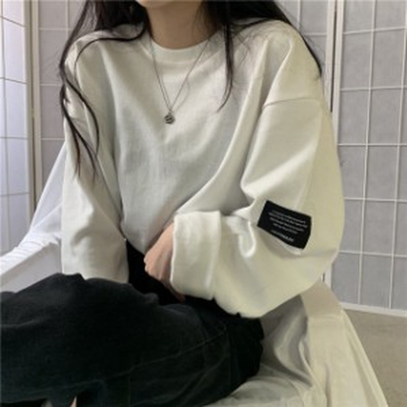 バルーン袖プルオーバー レディース 2色 トップス Tシャツ ロゴ ルーズフィット プルオーバー 白シャツ 白トップス ワッペン 切替プルオ 通販 Lineポイント最大4 0 Get Lineショッピング