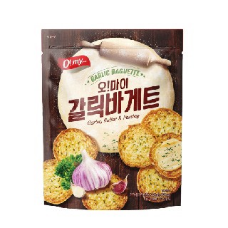 O!MY FOOD 【O!my】法式麵包餅乾-香蒜奶油口味300g-大蒜麵包