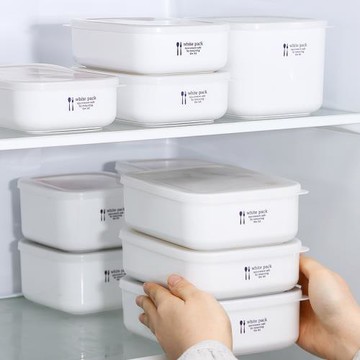 日本進口NAKAYA冰箱保鮮盒方形塑料盒子食品級便當盒密封盒冷藏盒