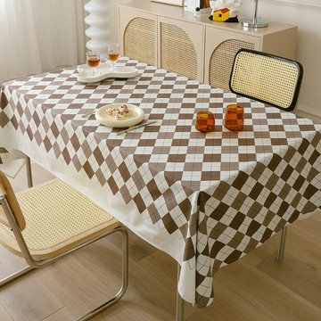 『百貨屋二號』羅莎格滿格系列餐桌布美式復古風方形餐廳桌布柔軟布藝茶幾蓋巾