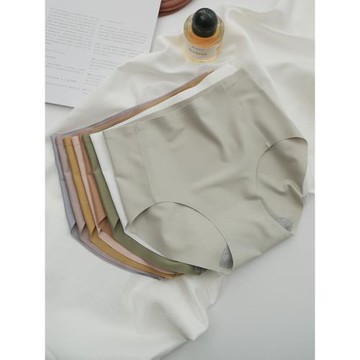 貼身日記舒適棉襠一片式無痕通勤百搭中腰內褲女夏超薄速干透氣