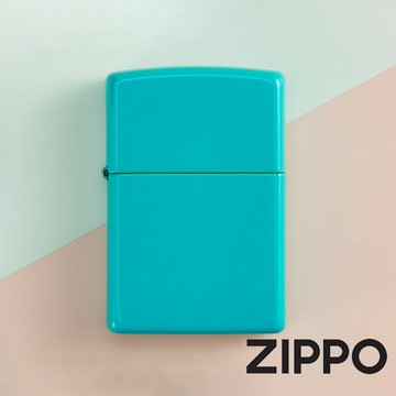 [隔日到貨] ZIPPO 經典素面防風打火機 淺綠松石色 素面 49454 黃銅 美國製 煤油打火機