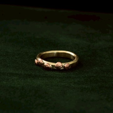 【soid Studio適品】紅銅戒指-落珠