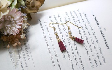 SL287 Light you up 復古珍珠流蘇耳環(穿/夾)