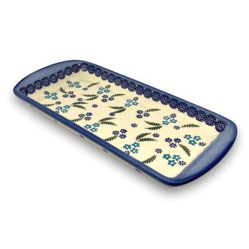 Wiza 波蘭陶 花飛葉影系列 長托盤  28 x 12.5 x 3cm  1個  混和顏色