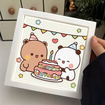 【臺灣-出貨】鑽石畫吉伊卡哇滿鑽2026新款小八烏薩奇可愛合照自粘鑽石貼畫禮物