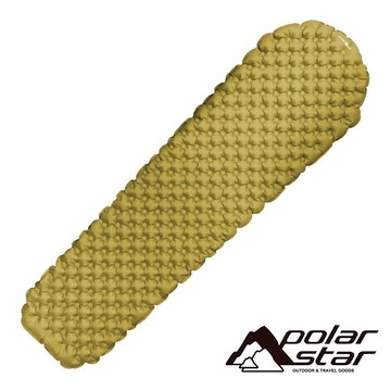 【POLARSTAR】超輕充氣睡墊 R1.8『沼黃』P21713 帳篷.露營.睡墊.軟墊.充氣床墊.坐墊.戶外.露營充氣床