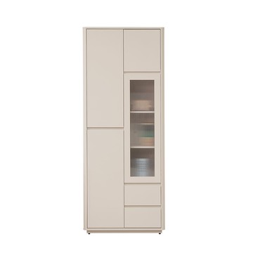 直人木業-UL莫蘭迪奶油風書櫃79公分