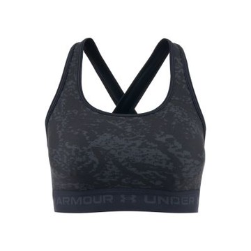 【UNDER ARMOUR】UA 女 Crossback 印花中衝擊運動內衣_1361042-013