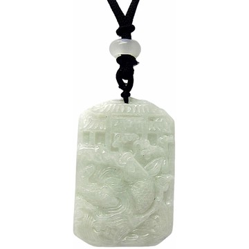 一帆風順大方大度 天然A貨翡翠玉石吊墜子項鍊PP24