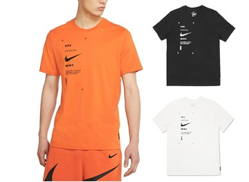 【毒】NIKE NSW SWOOSH 短T 斷勾 黑色/白色/橘色 DJ5374010/110/801【APP下單10%回饋】