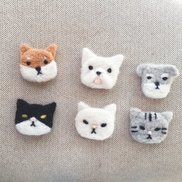 羊毛孩兒 別針 隨機2入組