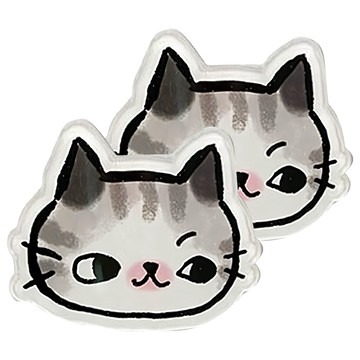 JOY STAR O_Cat 貓咪壓克力冰箱貼  貓大頭  4mm