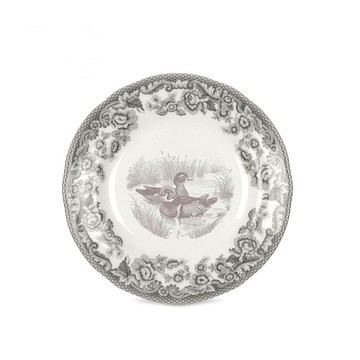 陶瓷盤/骨瓷盤 英國Spode-德拉米爾莊園系列-15cm點心盤-白翼木鴨