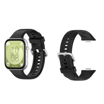 【矽膠錶帶】適用 華為 Huawei Watch Fit 3/4/4 Pro/5/5 Pro 金屬扣 腕帶