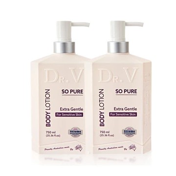 【澳洲 Dr. V】專業級配方-純淨溫和身體乳液(2入組 750ml/瓶)