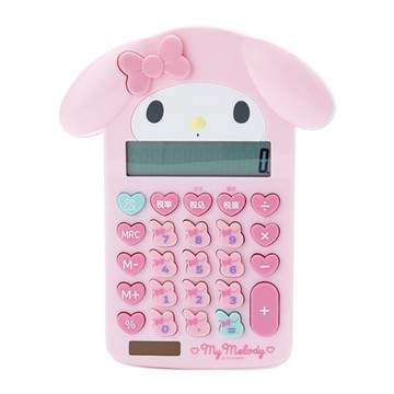 【震撼精品百貨】My Melody_美樂蒂~日本三麗鷗Sanrio 美樂蒂造型太陽能12位元計算機 (粉大臉款)*63391