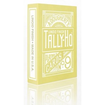 【USPCC 撲克】TALLY-HO YELLOW ROSE V2 反黃圓背 撲克牌-S0998635