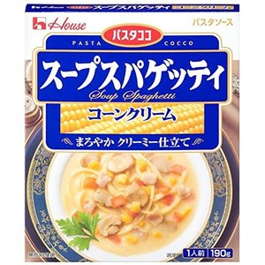 ハウス パスタココ スープスパゲッティ コーンクリーム 190G×10個