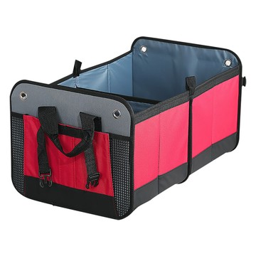 【心靈捕手嚴選】大容量加厚折疊收納箱-外銷德國訂製版(露營收納箱 車用收納 烤肉野餐)紅黑色加厚款