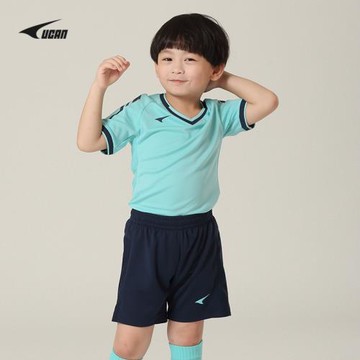 UCAN銳克新款短袖兒童足球服套裝 男女童小學生夏季運動服S09442