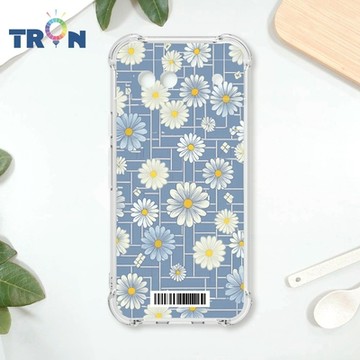 TRON GOOGLE Pixel 8A 方格小雛菊花朵 四角防摔載具殼 軟殼 手機殼