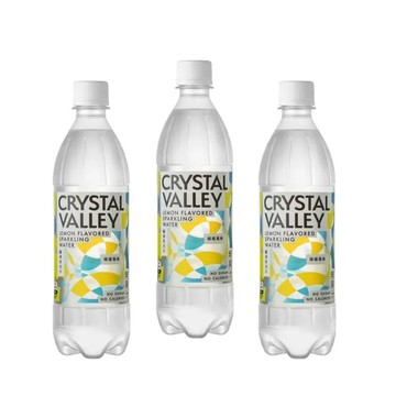 金車 CrystalValley礦沛氣泡水-檸檬風味 585ml(24罐X3箱)