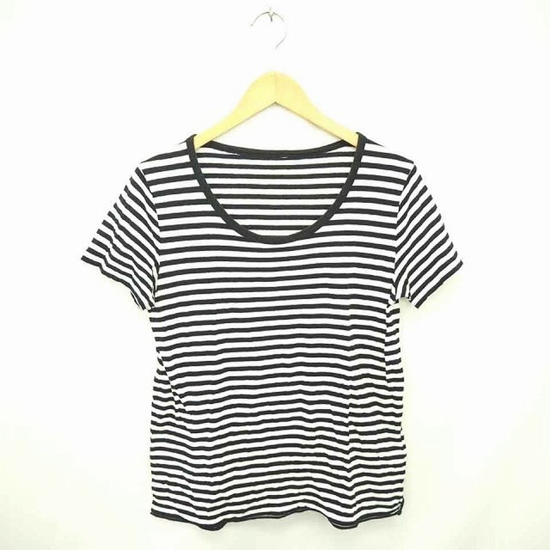 無印良品 良品計画 カットソー Tシャツ ボーダー 丸首 綿 コットン 半袖 黒 白 ブラック ホワイト Tt6 レディース 通販 Lineポイント最大1 0 Get Lineショッピング