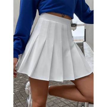High waisted casual A-line pleated skirt 高腰休閑a字百褶短裙