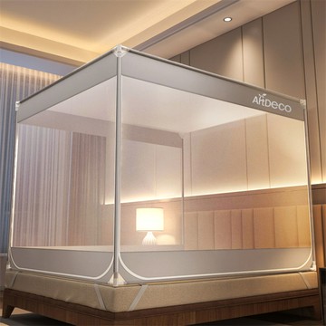 熱銷/免運  新款蚊帳家用臥室安裝高級蒙古包兒童嬰兒全底防掉三開門加密