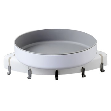 WHOWE HOUSE SERT 轉角旋轉置物架  360° 旋轉 廚房/浴室適用  白色  61g  1個